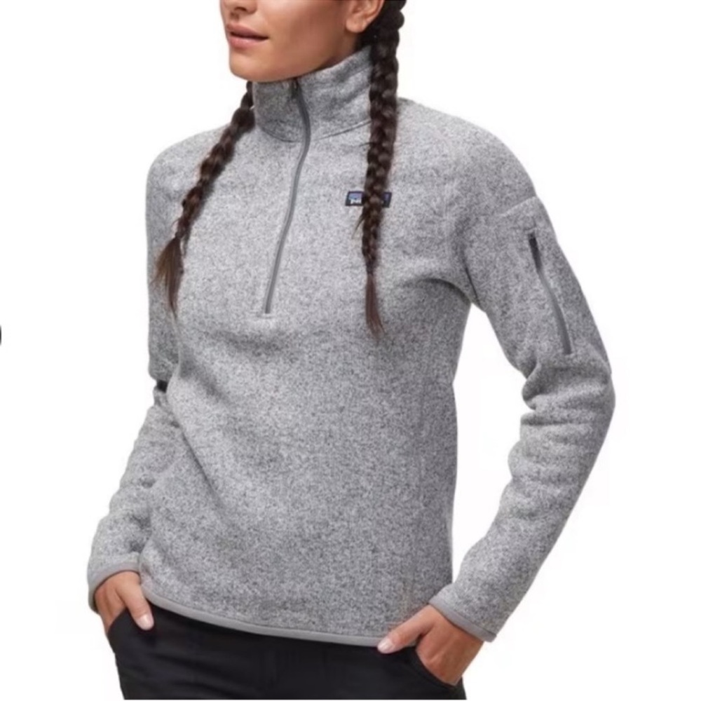 Patagonia Better Sweater 1/4-Zip Jacket in Birch White (gray) /XS